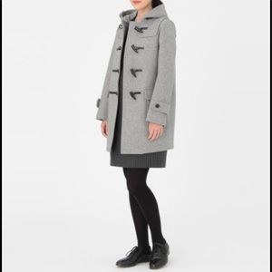 Like New!🌟 Wool hooded toggle coat
